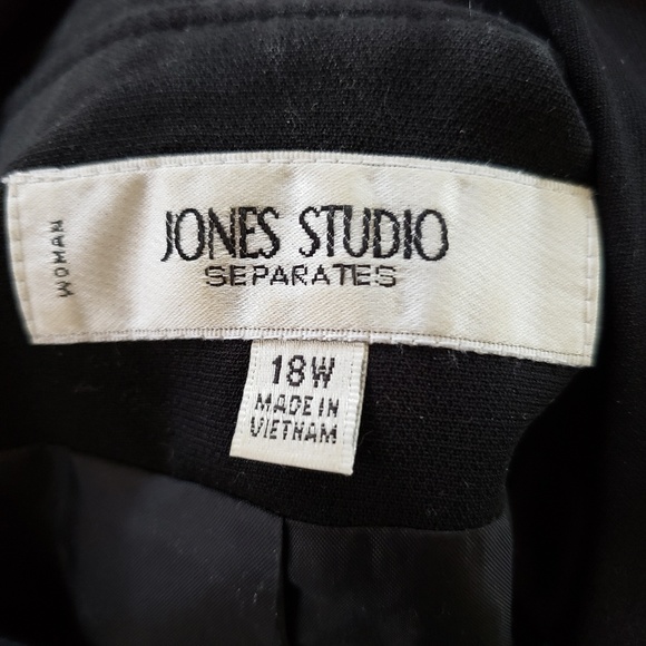 Jones Studio Seperates Black Ruffled Blazer - Picture 5 of 5